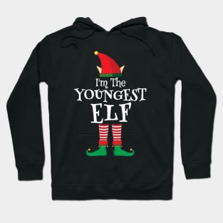 I'm The Youngest Elf Matching Family Christmas Pajama Shirt Hoodie